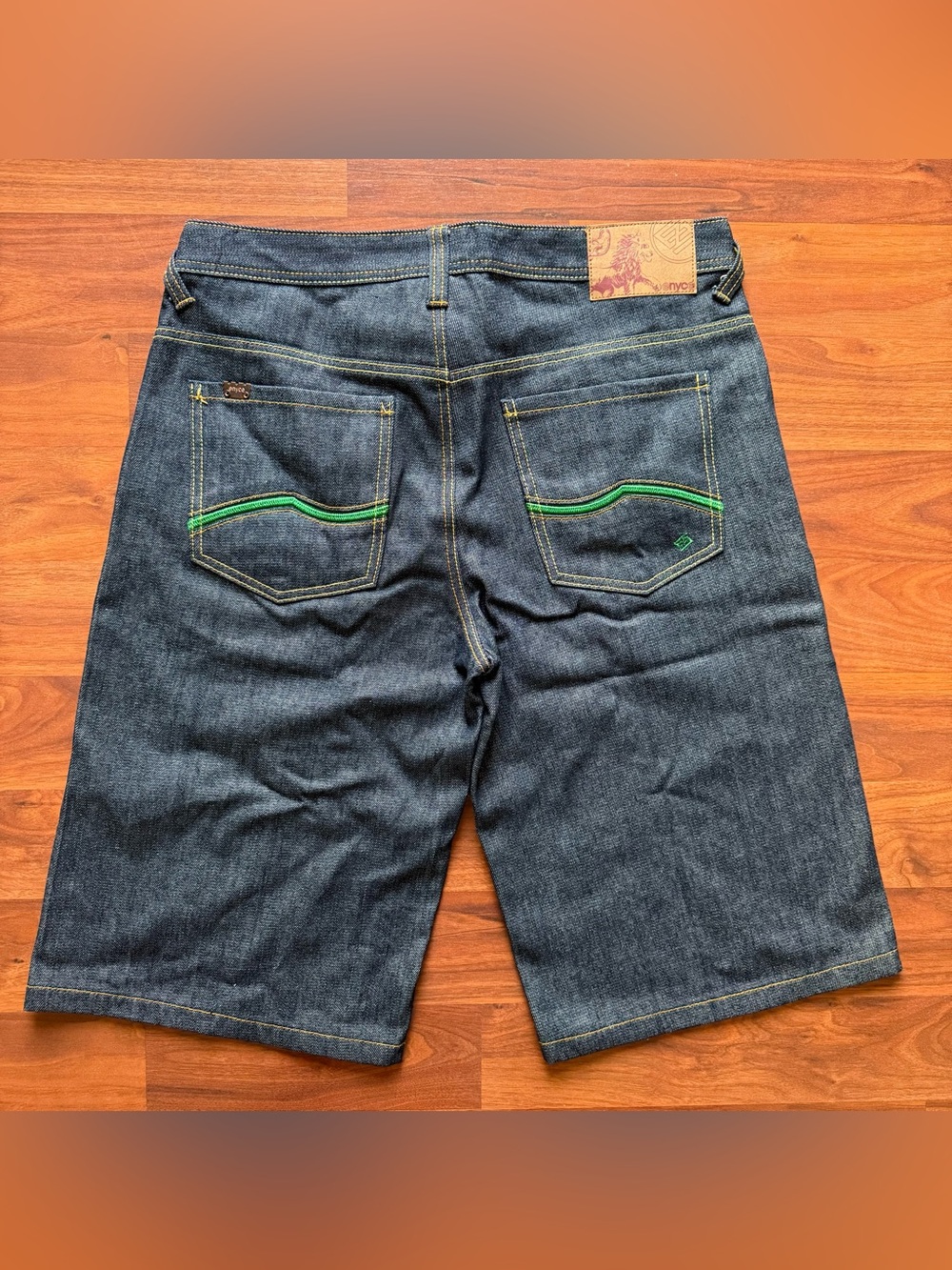 Y2K Enyce Sean Combs denim shorts 34 blue baggy denim 35 x 14.5 inches jorts